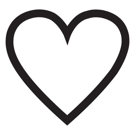 Diseño Png Y Svg De Logotipo De Corazón De Trazo Para Camisetas