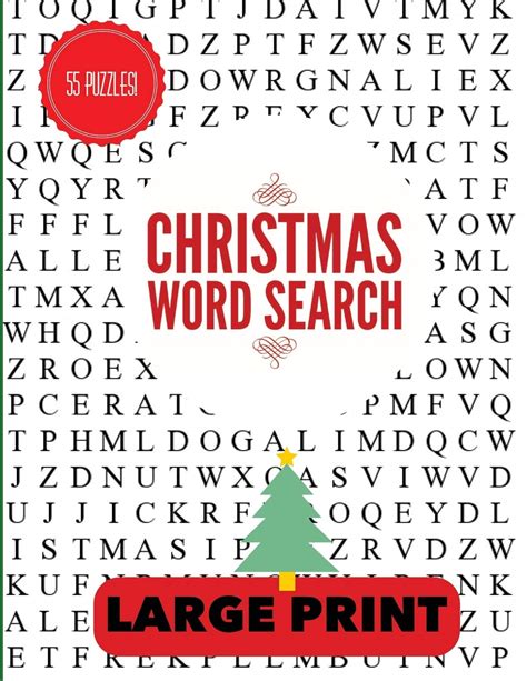 Books Large Print Christmas Word Search Puzzle Book