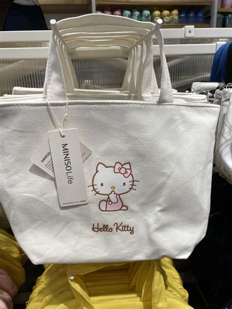 Aesthetic Hello Kitty Tote Bag Hellokitty Totebag Aesthetic Miniso