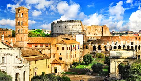 Picture Italy Ancient Rome Ruins Cities Building