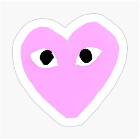 Heart With Eyes Stickers Redbubble