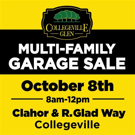 Oct 8 | Multi-Family Garage Sale | Perkiomen Valley, PA Patch