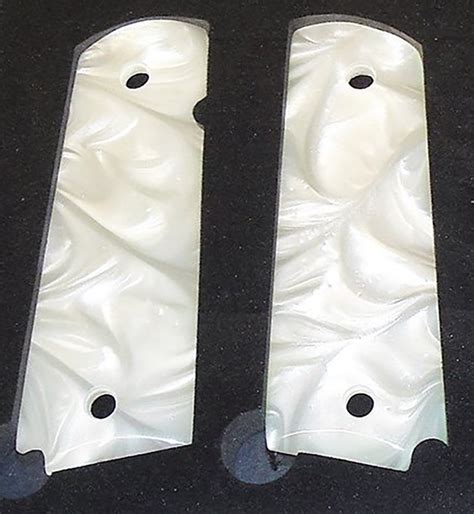 1911 Full Size Acrylic Faux Pearl Grips — Woodworld Of Texas