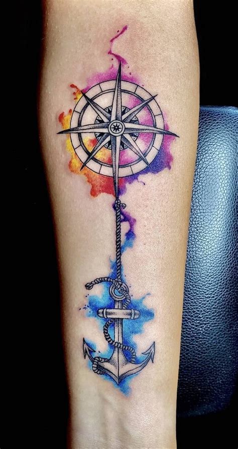 Unique Compass Rose Tattoo Ideas