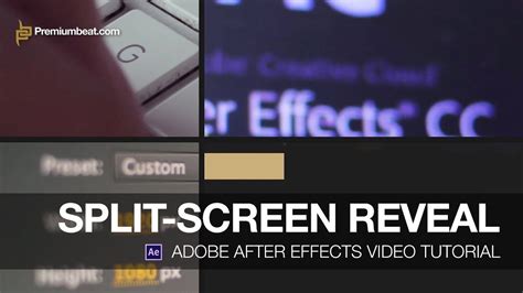 Adobe After Effects Video Tutorial: Split-Screen Reveal | After effects