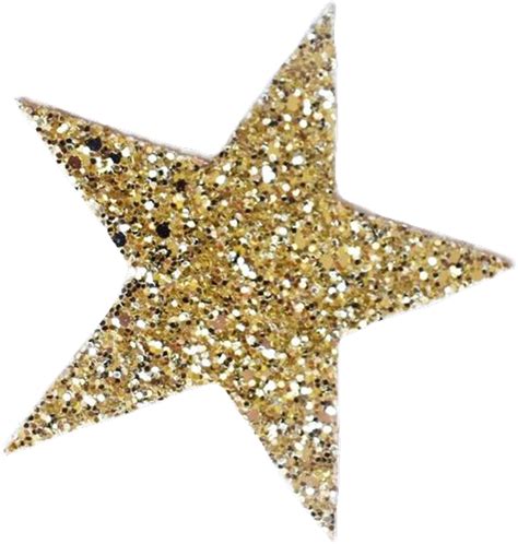 Download Gold Sparkly Star Freetoedit Gold Sparkle Star Png Png
