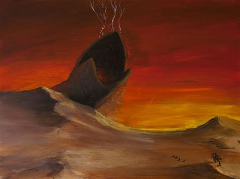 Sandworm On Arrakis Space Art By Christopher Doll