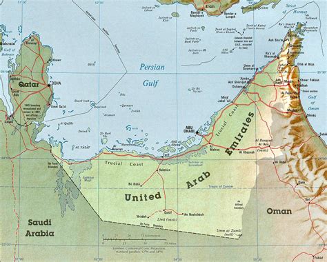 Carte Des Emirats Arabes Unis