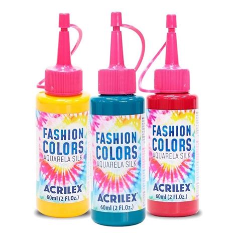 Tinta Aquarela Silk Fashion Colors 60 Ml Acrilex Shopee Brasil