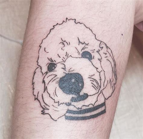 30 Best Dog Outline Tattoo Designs The Paws