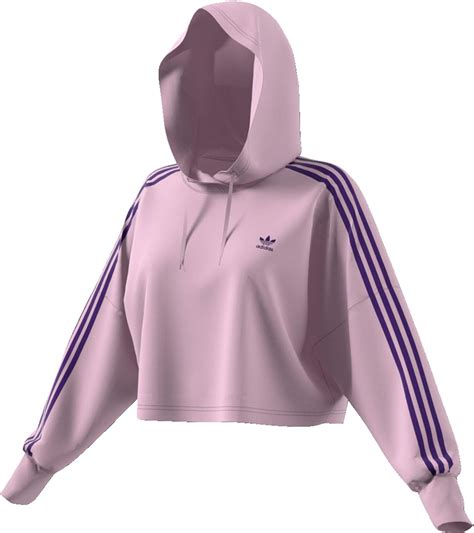 Adidas Cropped W Hoodie Soft Vision Purple Uk Sports And Outdoors