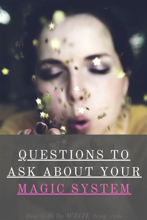 Questions To Ask About Your Magic System