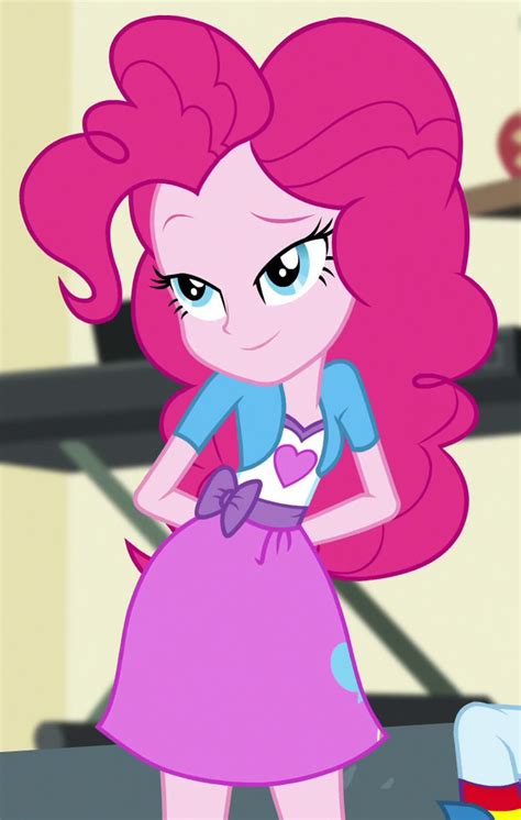 The Pinkie Is Looking At Something In Her Hand
