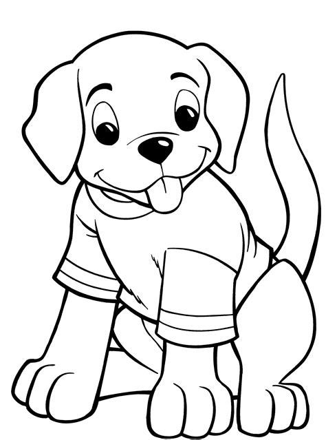Dog Coloring Pages For Kids Preschool And Kindergarten