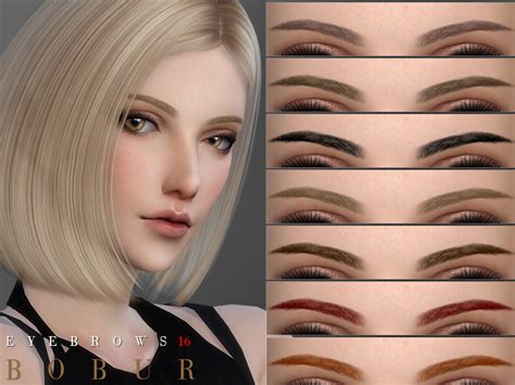 The Sims Resource Bobur Eyebrows 16