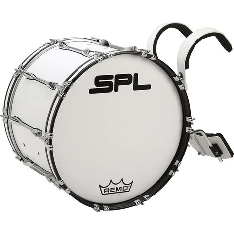 Sound Percussion Labs Birch Marching Bass Drum With Carrier Musician