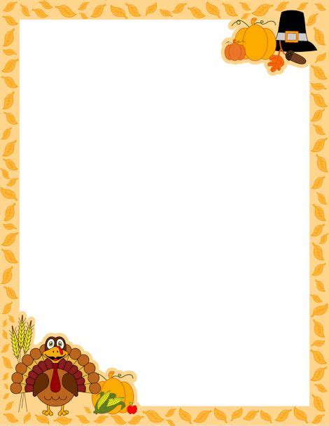 Thanksgiving Frames Free Download In 2020 Thanksgiving Clip Art Clip
