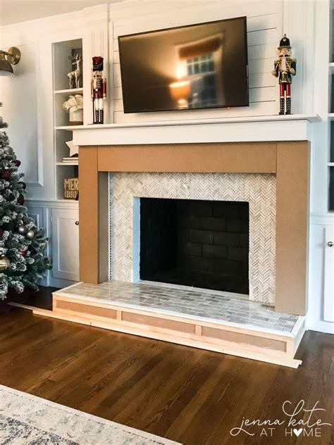 How To Build A Fireplace Surround Jenna Kate At Home Fireplace