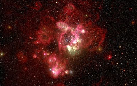 N44 In The Large Magellanic Cloud Space Wallpaper Space