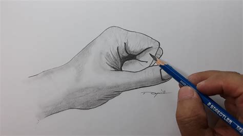 Cara Menggambar Tangan Sendiri Menggunakan Pensil Dengan Mudah Youtube