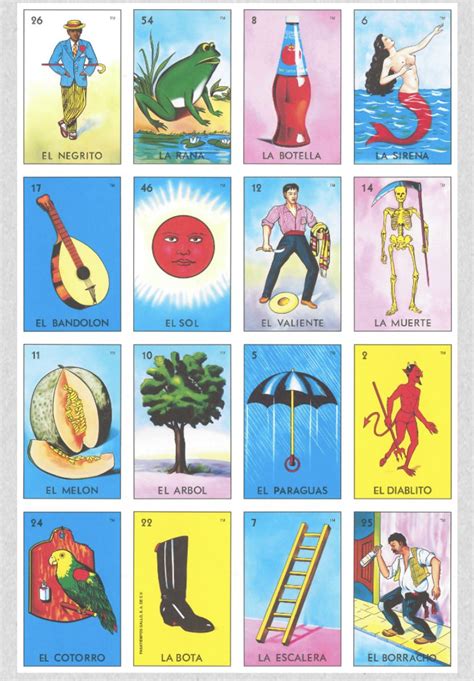 original loteria cards traditional mexican bingo game