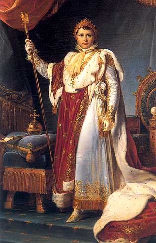 Then emperor of the french. Napoleon I in his coronation robes - napoleon.org