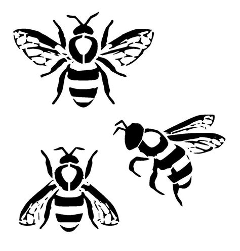 Bee Stencil Printable Printable World Holiday