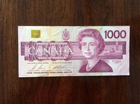 Canadian 1000 Bill Central Ottawa Inside Greenbelt Ottawa