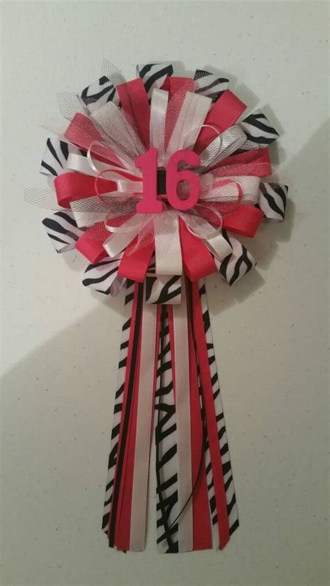 Items Similar To Corsage Zebra Print Birthday Party Pins Birthday