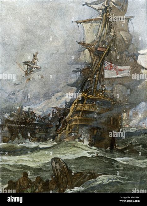 18th Century Navy Battle Illustration Hi Res Stock Photography And