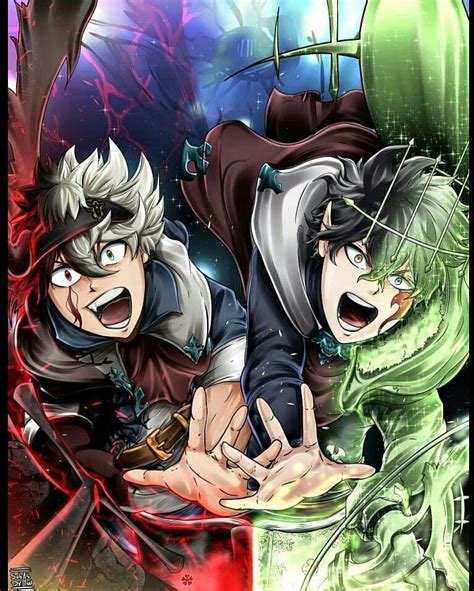 Asta E Yuno Art By Sebastiandrawh Instagram Black Clover Anime Anime Avengers Poster