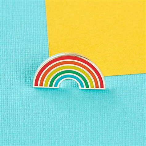 Rainbow Enamel Pin Circle Of Stitches