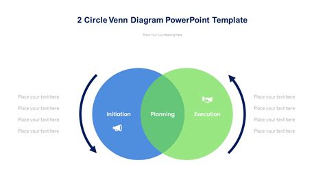 2 Circle Venn Diagram Powerpoint Template Pptuniverse