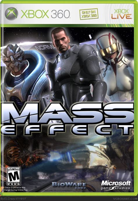 Mass Effect Xbox 360 Box Art Cover By Elcrazy