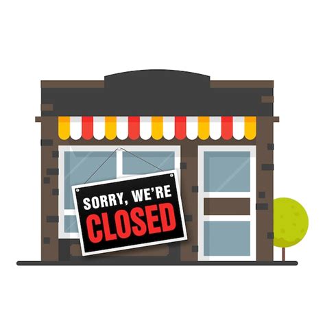 Premium Vector Sorry We Are Closed Sign Store Shop Or Cafe Is