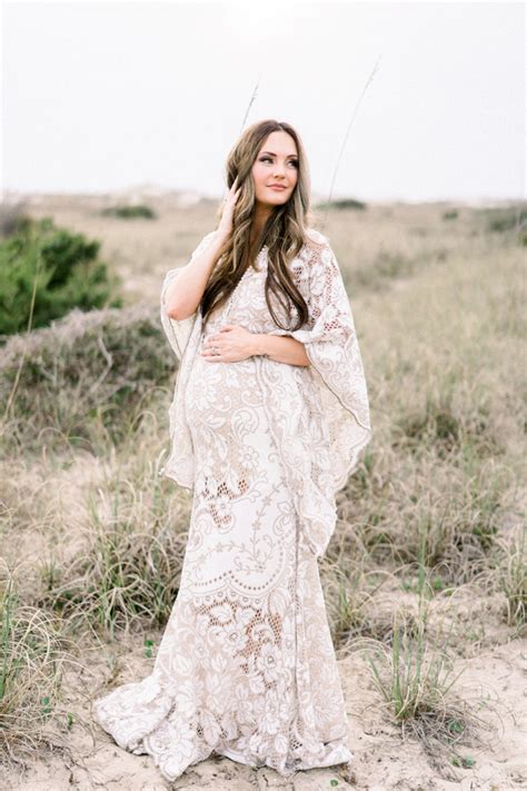 Boho Lace Maternity Dress Maxi Long Photography Pregnant Gown Party Evening Clothing For Women