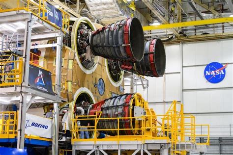 Nasas 1st Sls Megarocket Core Stage For The Moon Has Its Engines