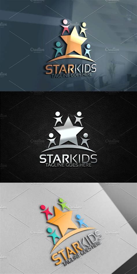 Star Kids Logo Kids Logo Design Kids Logo Creative Logo