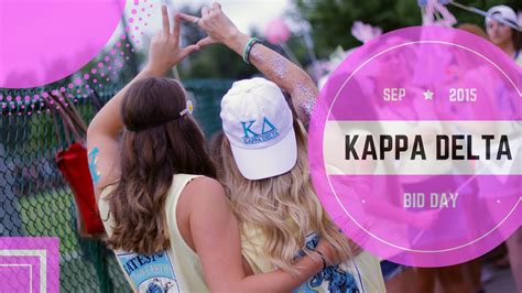 Uncc Kappa Delta Bid Day 2015 Youtube