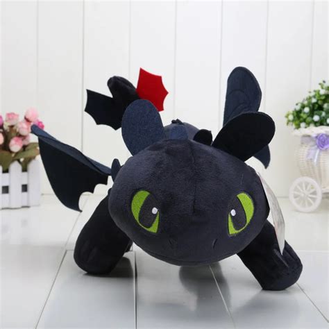 Big Size 40cm 23cm How To Train Your Dragon Toothless Night Fury Light Fury Plush Toys Doll Soft