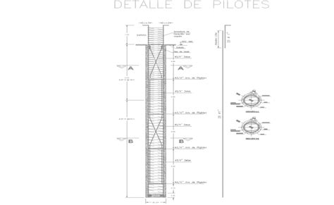 Piles Foundation Detail In Autocad Dwg Files Building Foundation House