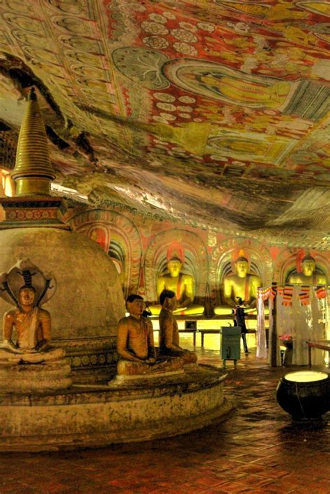 The Beautiful Dambulla In Sri Lanka This Famous Cave Temple Is An