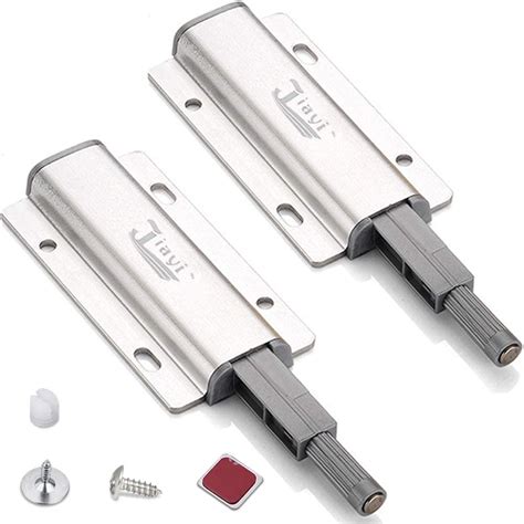 Magnetic Push Latches For Cabinets Jiayi 2 Pack Push To Open Door Latch