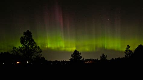 The Northern Lights Were Visible Last Night Here In Spokane Spokane