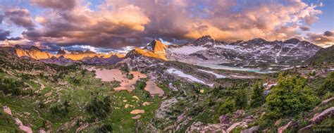 Height Of The Rockies Sunset Panorama Height Of The Rockies Bc