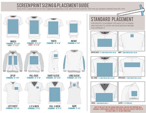 custom screen printing placement guide | Screen printing shirts, Screen printing designs, Custom ...