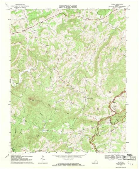 1968 Willis Va Virginia Usgs Topographic Map In 2022 Topographic