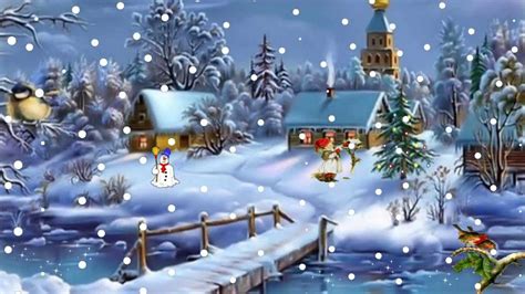 Free 3d Snowy Cottage Animated Wallpaper Naturaleza