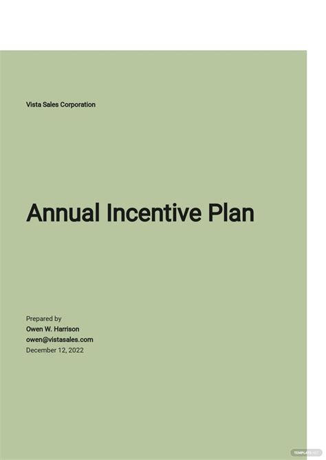 Incentive Plans Templates Format Free Download