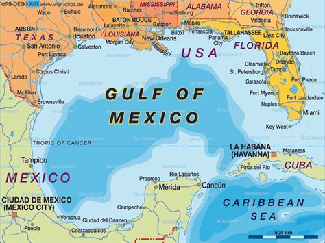 Florida Gulf Of Mexico Map